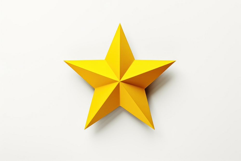 Symbol yellow paper star. AI generated Image by rawpixel.