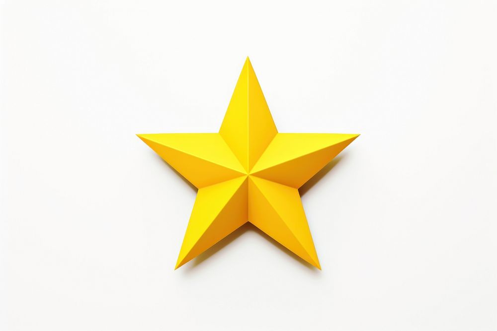 Symbol yellow paper star. AI generated Image by rawpixel.