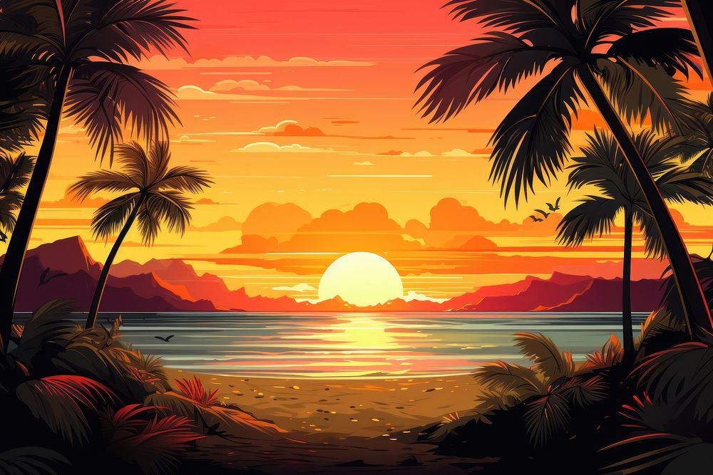 Landscape outdoors tropical tropics. AI generated Image by rawpixel.