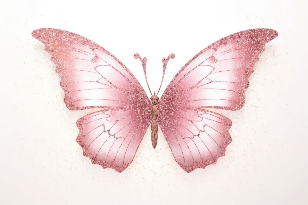 Butterfly insect animal pink. AI generated Image by rawpixel.