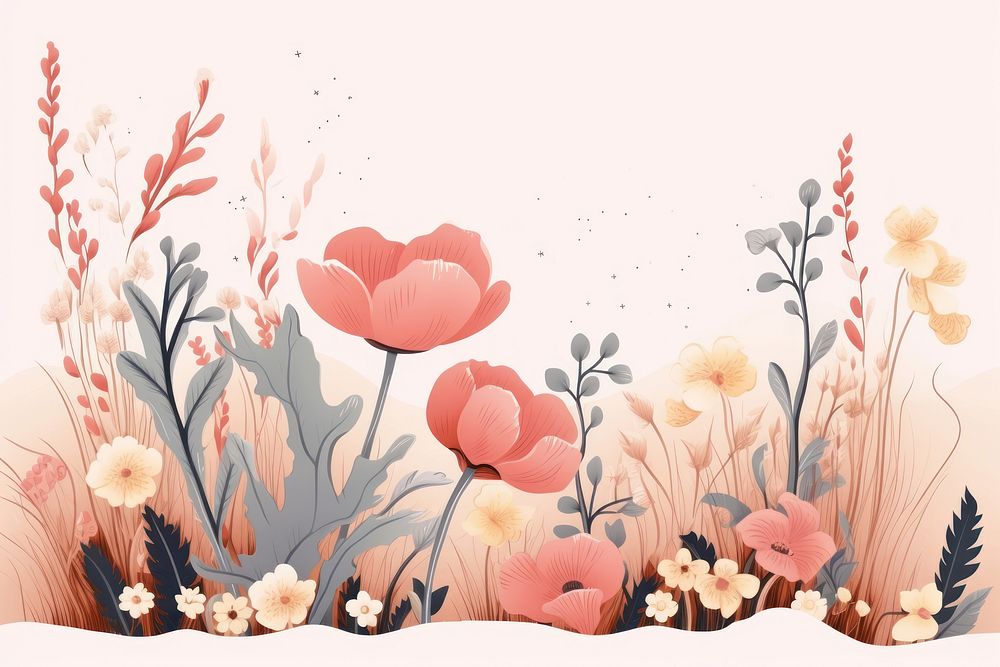Backgrounds nature flower plant. AI generated Image by rawpixel.