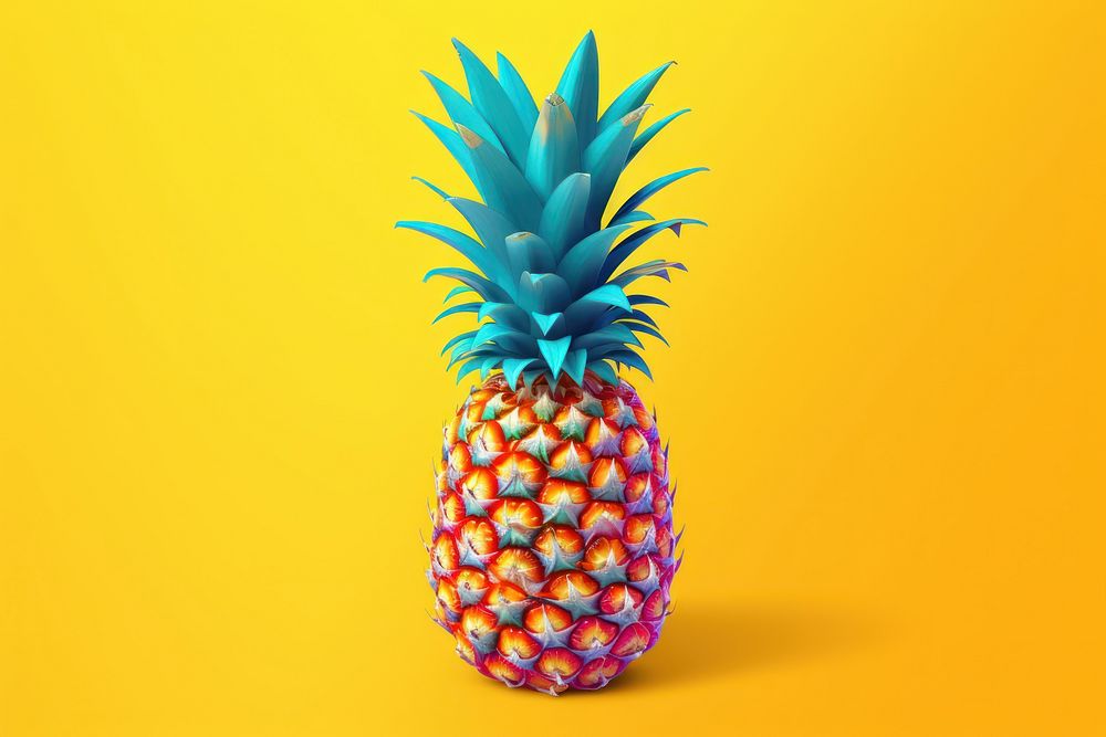 Pineapple fruit plant food. AI generated Image by rawpixel.