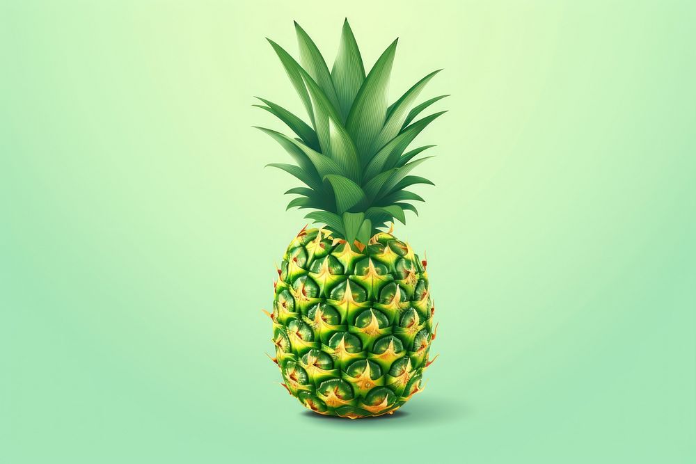 Pineapple plant fruit green. AI generated Image by rawpixel.
