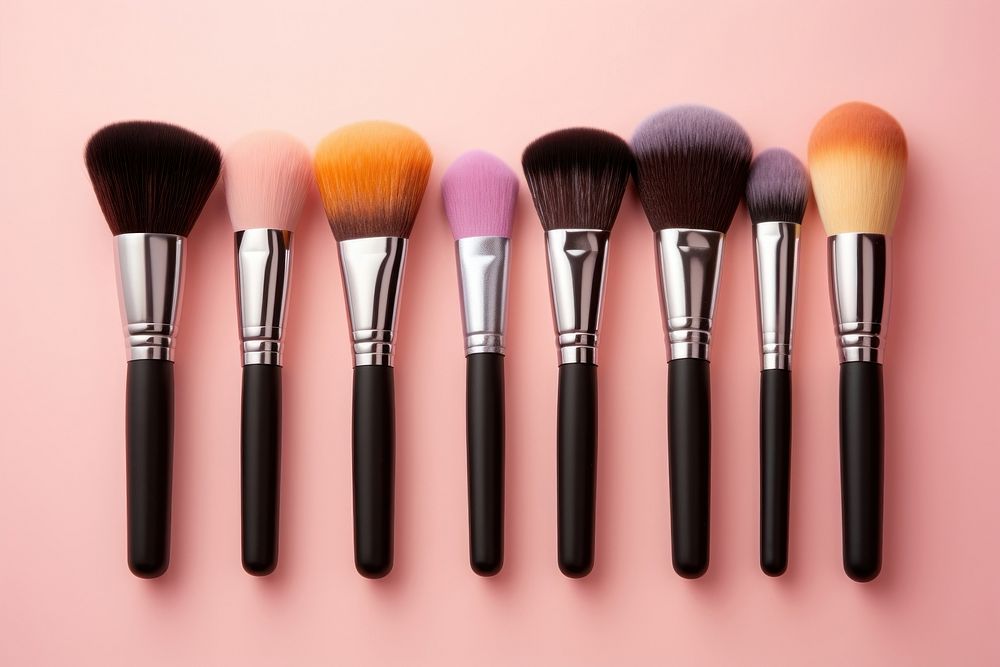 Cosmetics brush tool variation. AI generated Image by rawpixel.
