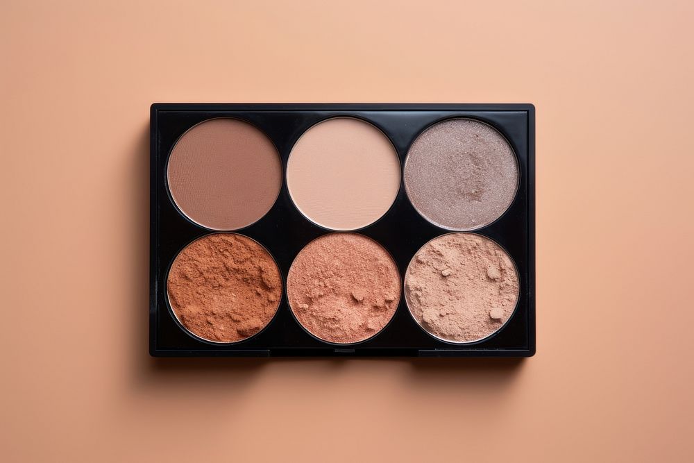 Palette cosmetics variation powder. AI generated Image by rawpixel.