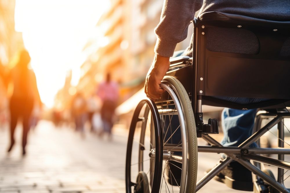 Wheelchair person adult day. AI generated Image by rawpixel.