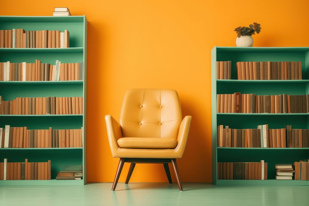 Bookshelf furniture bookcase library. 