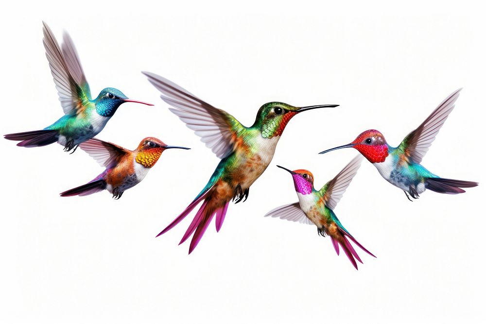 Hummingbird animal flying beak. AI generated Image by rawpixel.