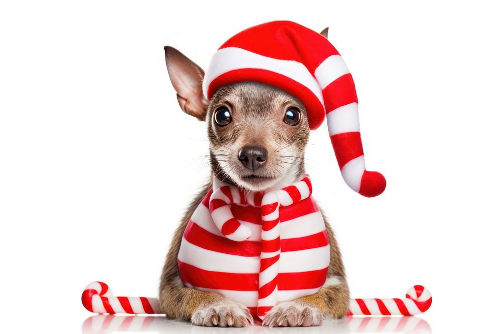 Chihuahua christmas portrait mammal. AI generated Image by rawpixel.