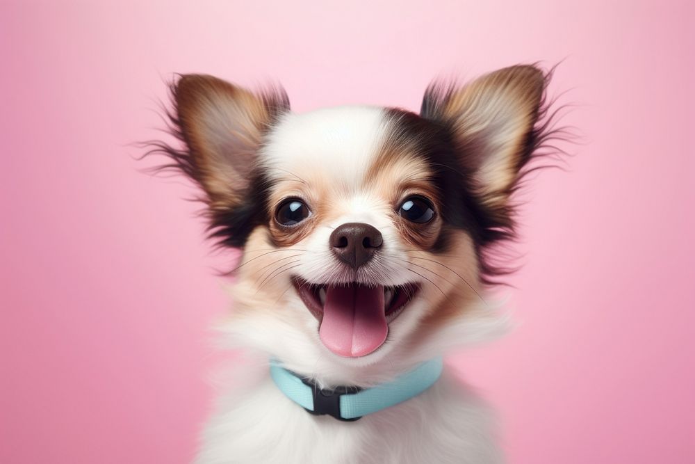 Puppy papillon portrait mammal. 