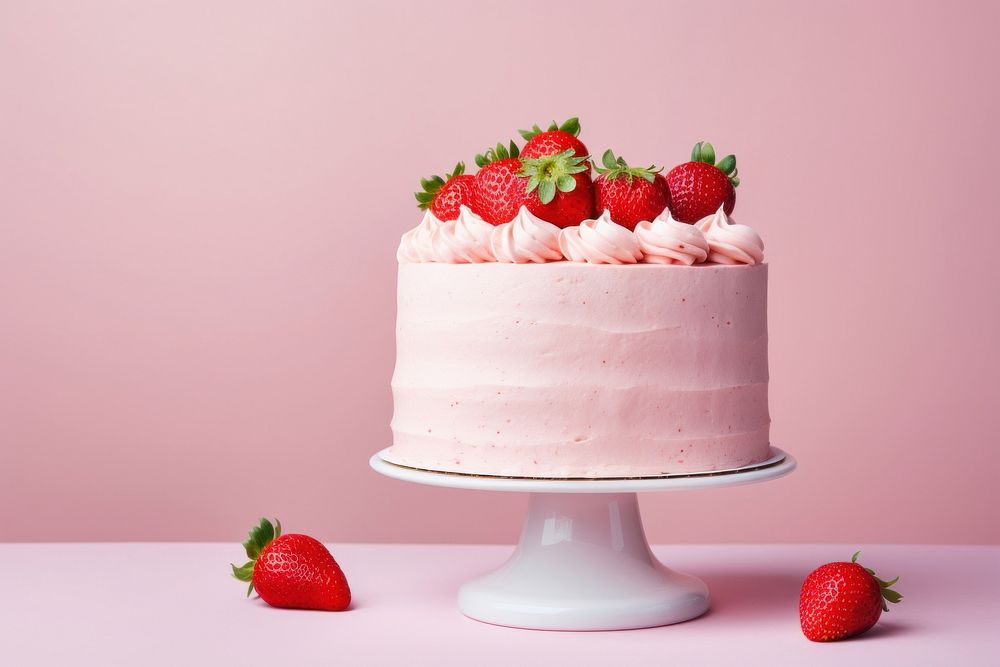 Strawberry cake dessert fruit. 