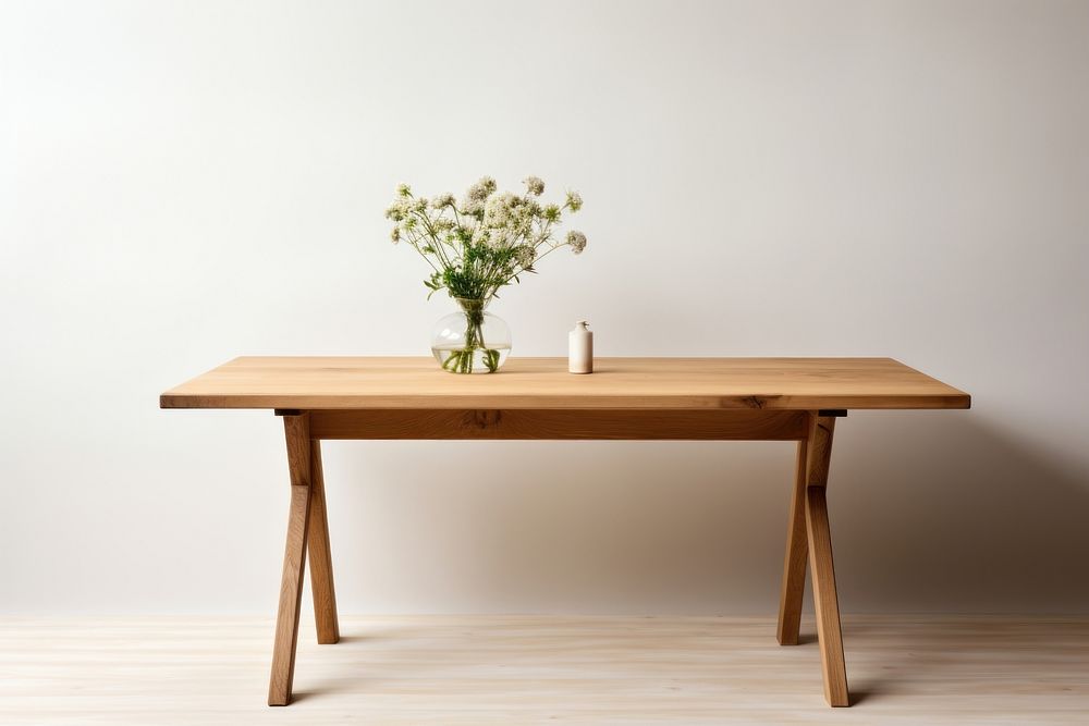 Table furniture flower desk. AI generated Image by rawpixel.