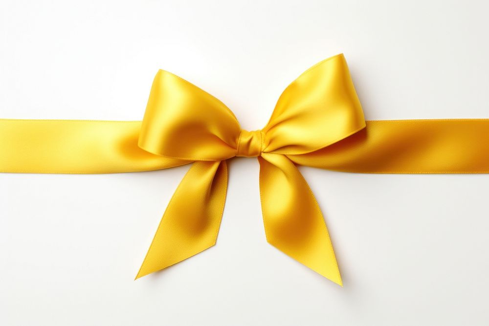 Ribbon yellow white background celebration. 