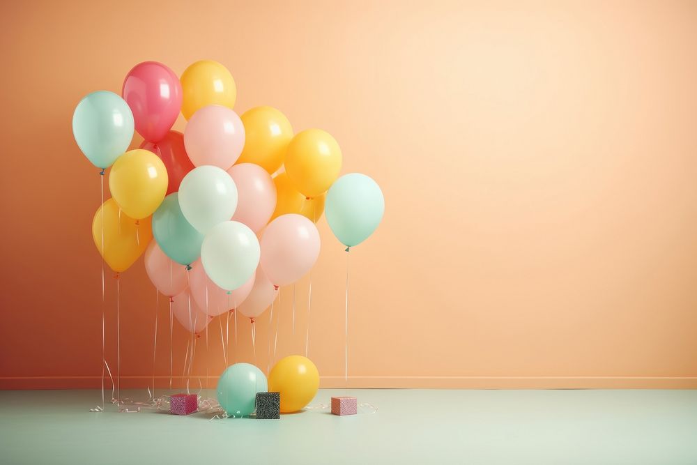 Birthday balloon party anniversary. AI generated Image by rawpixel.