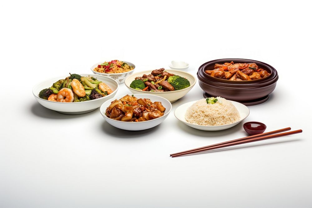 Food chopsticks lunch plate. AI generated Image by rawpixel.