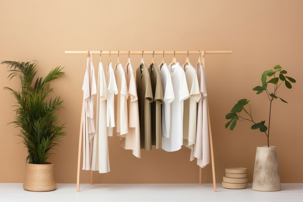 Wardrobe rack clothes rack clothesline. AI generated Image by rawpixel.