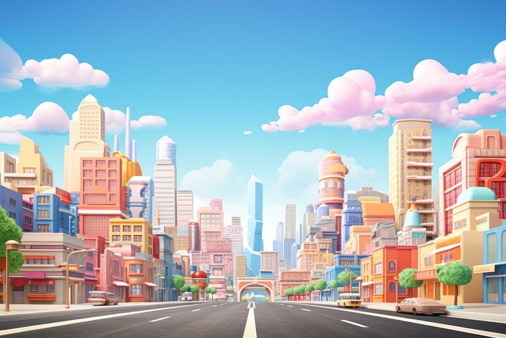 City architecture metropolis cityscape. AI generated Image by rawpixel.