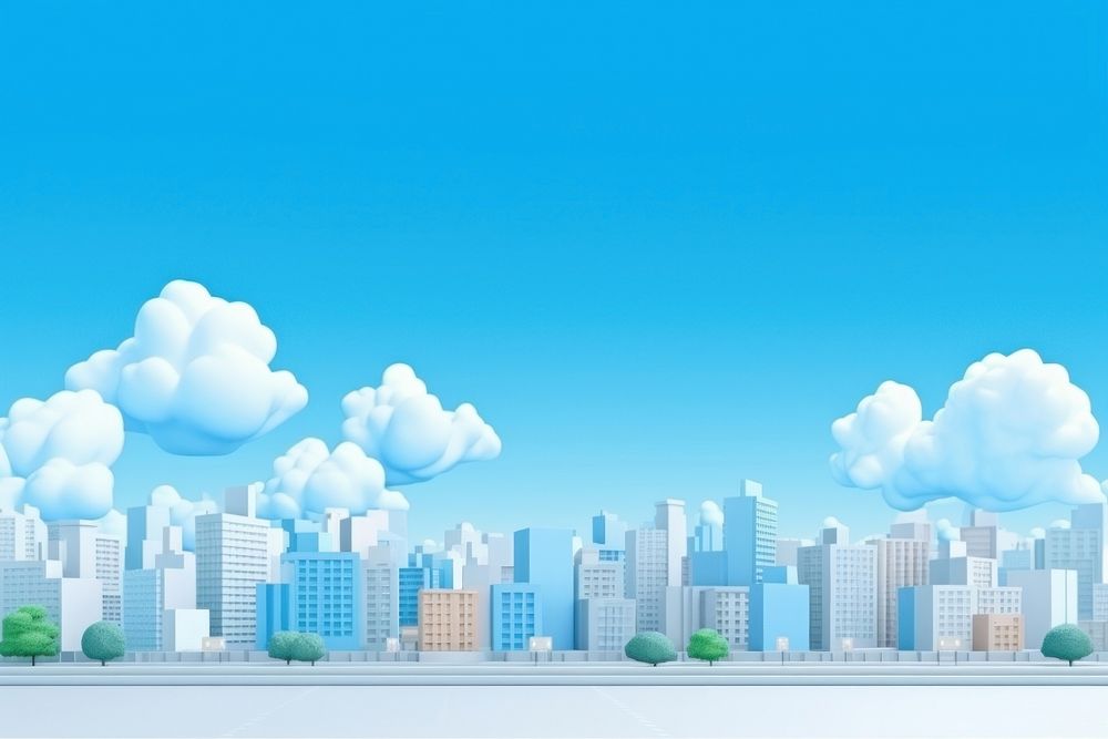 Sky architecture backgrounds skyscraper. AI generated Image by rawpixel.