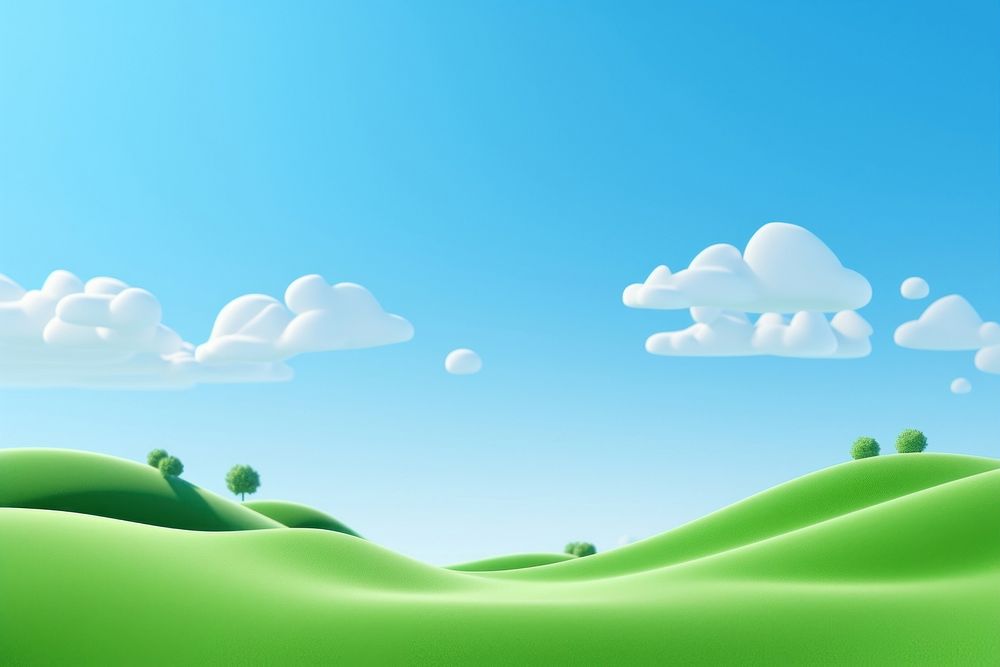 Green sky backgrounds landscape. 