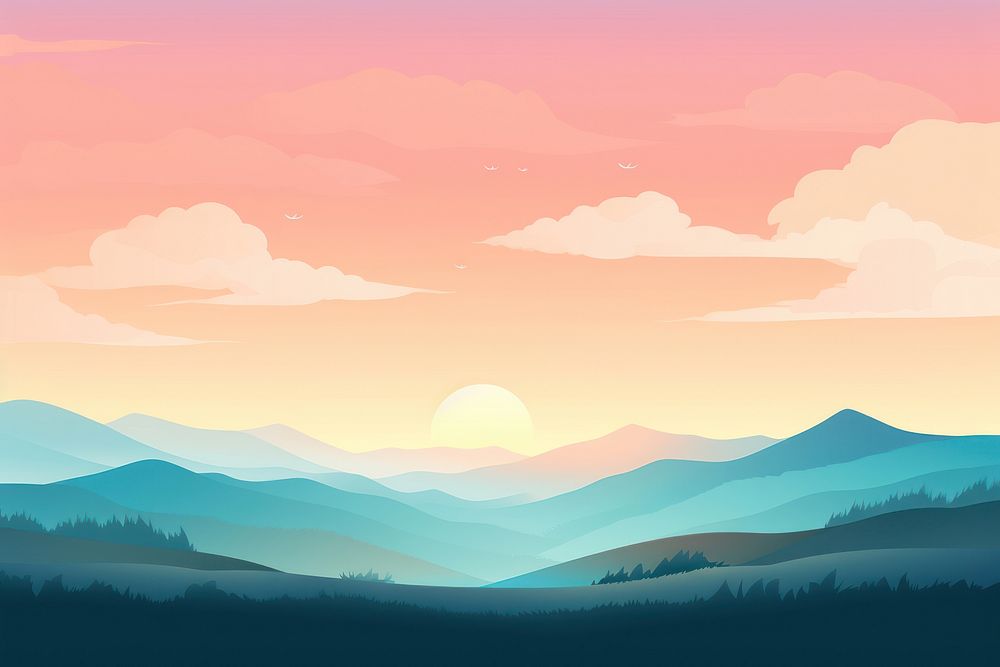 Sky backgrounds landscape mountain. AI generated Image by rawpixel.