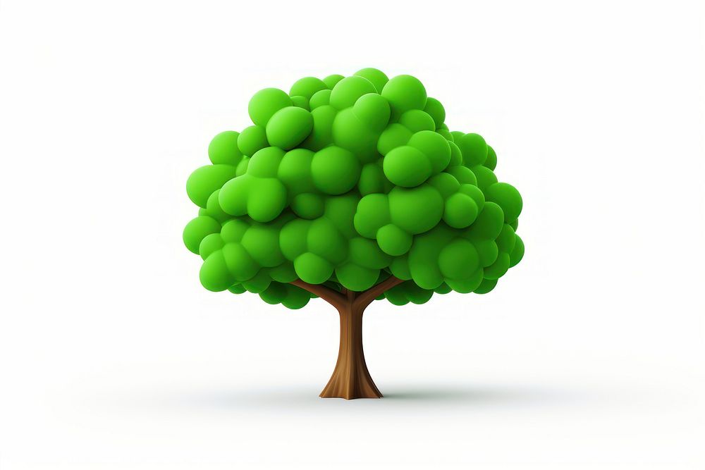 Tree green plant white background. AI generated Image by rawpixel.