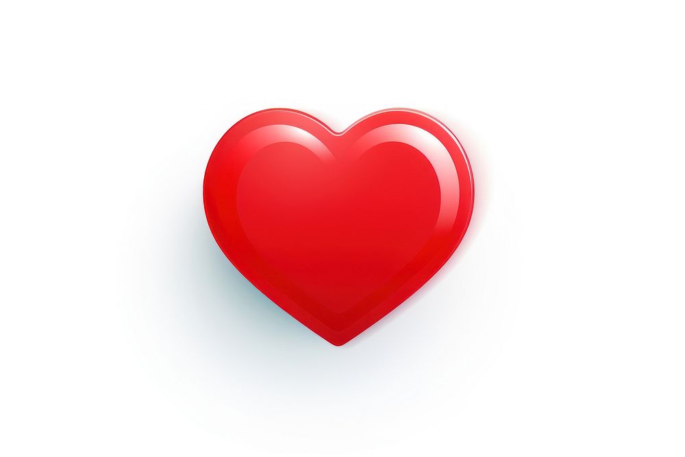 Heart red white background circle. AI generated Image by rawpixel.