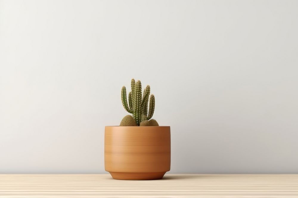 Cactus plant wood houseplant. AI generated Image by rawpixel.