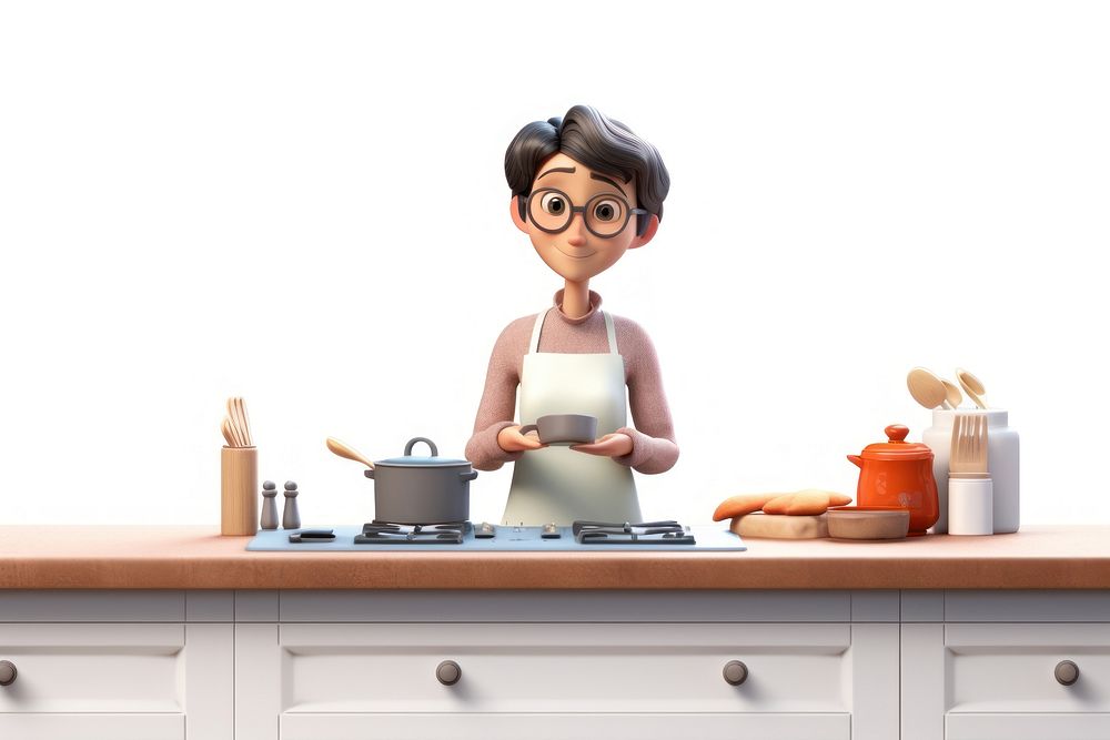 Food kitchen cartoon cook. AI generated Image by rawpixel.