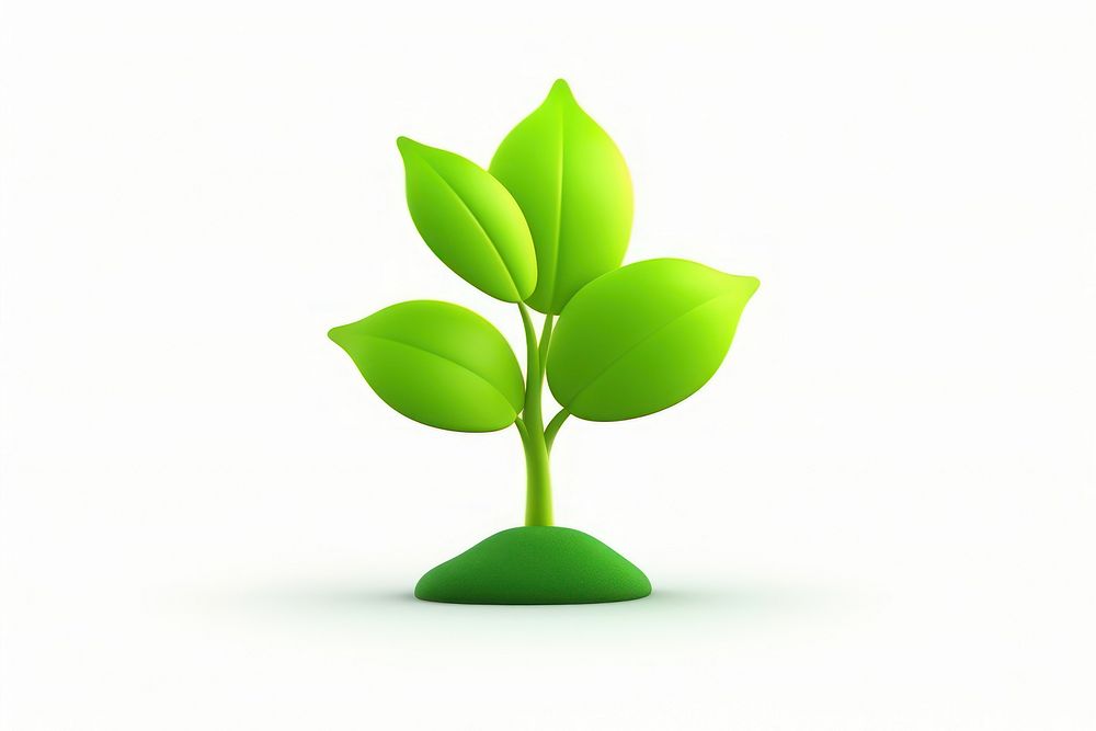 Green sprout plant leaf. AI generated Image by rawpixel.