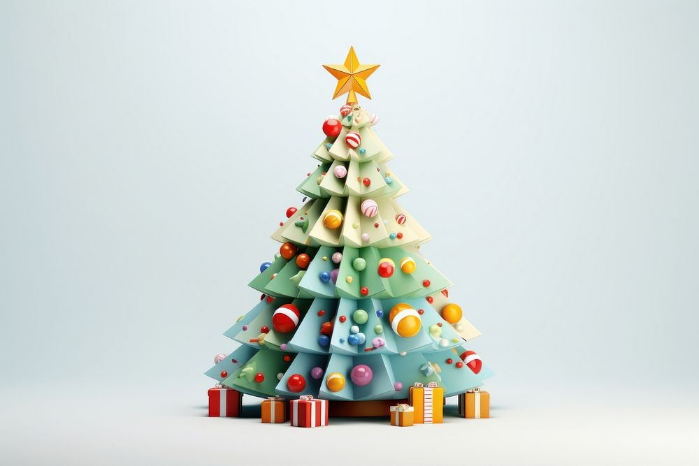 Christmas tree anticipation illuminated. AI generated Image by rawpixel.