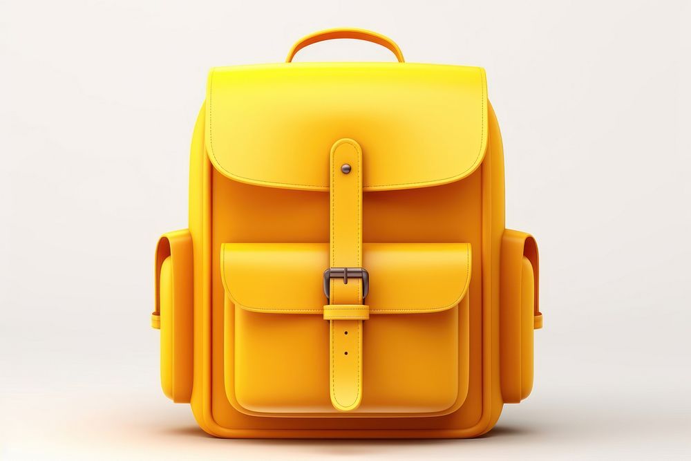 Bag white background suitcase backpack. AI generated Image by rawpixel.