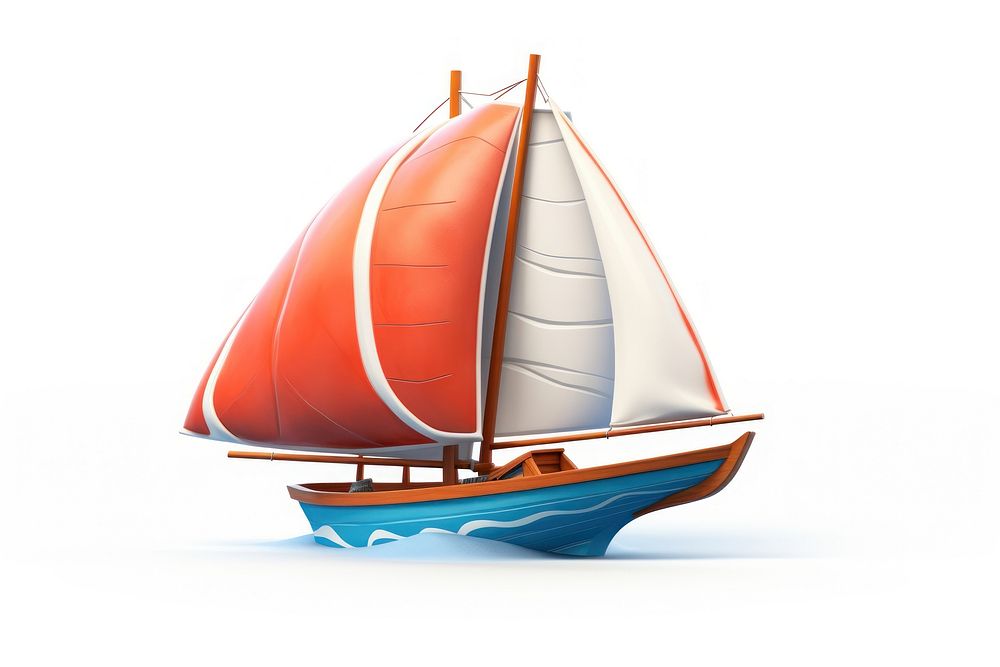 Sailboat watercraft vehicle yacht. AI generated Image by rawpixel.