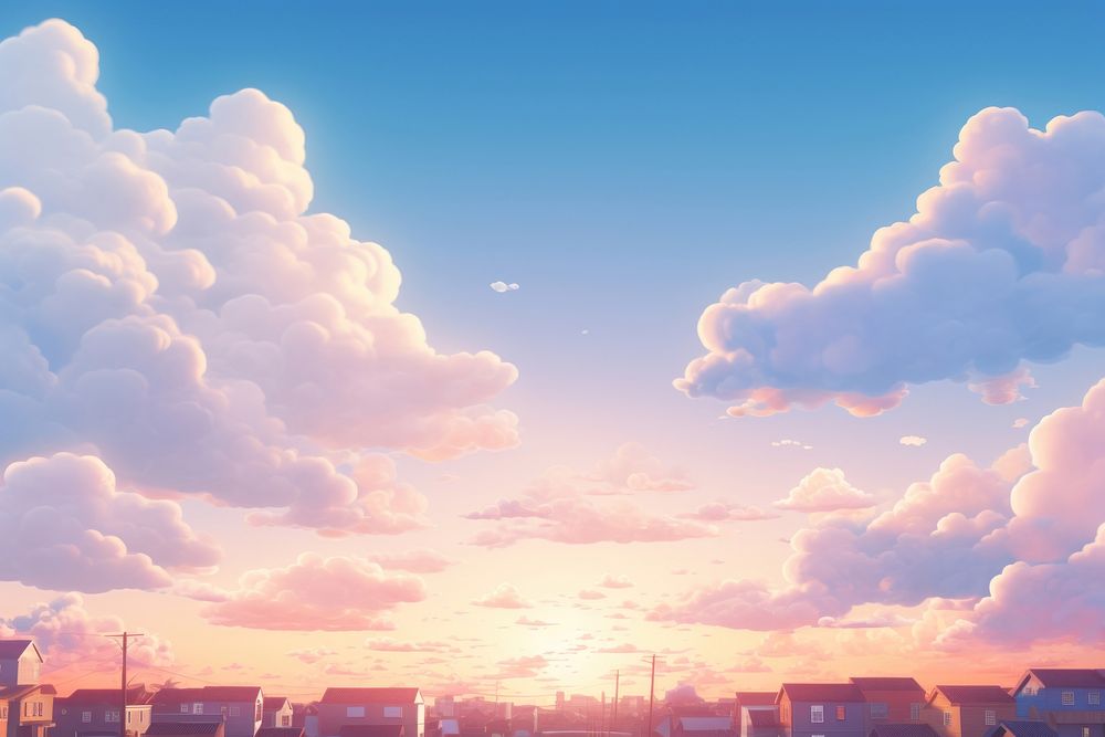 Sky sunlight outdoors horizon. AI generated Image by rawpixel.