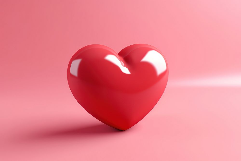 Heart pink red pink background. AI generated Image by rawpixel.