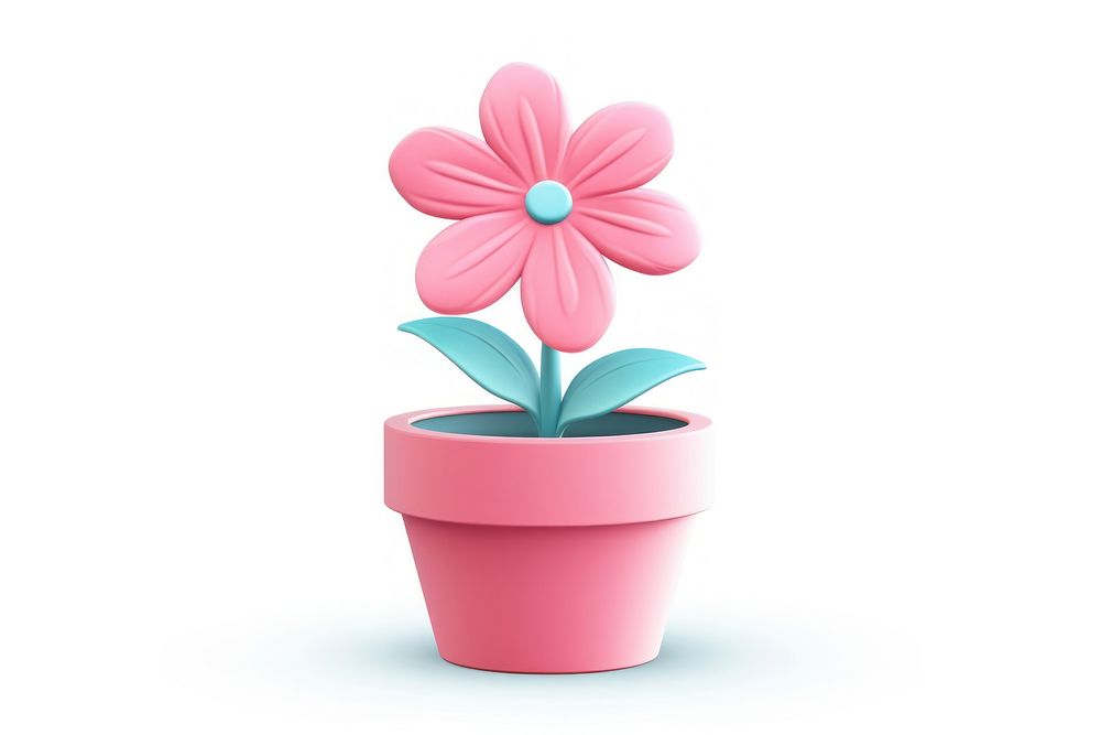 Flower petal plant pot. AI generated Image by rawpixel.
