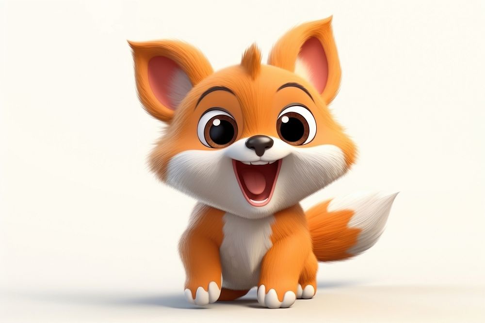 Cartoon fox toy representation. AI generated Image by rawpixel.