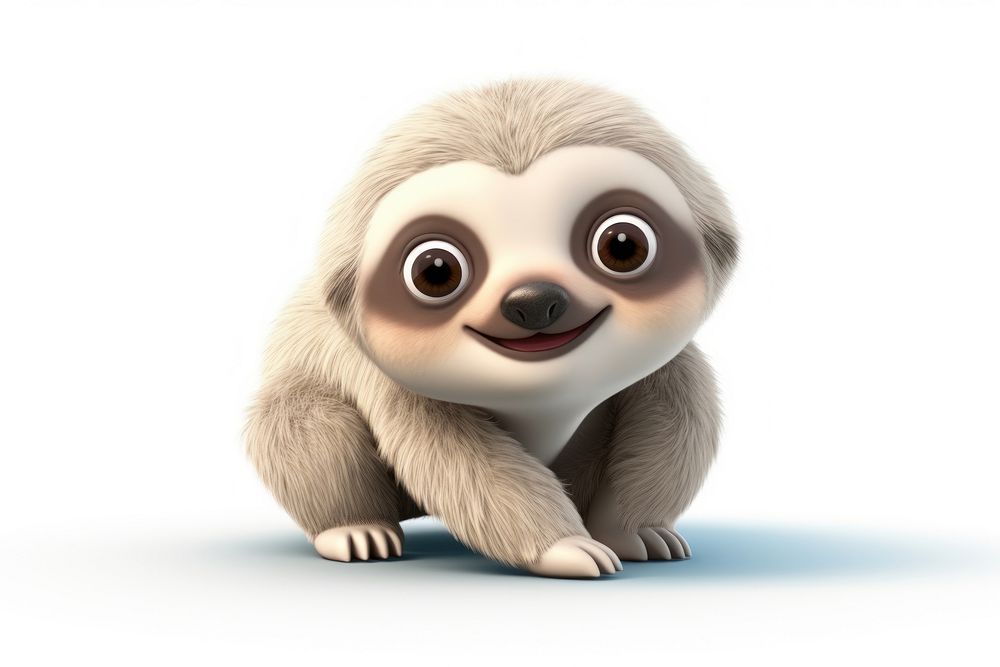 Sloth wildlife cartoon animal. AI generated Image by rawpixel.