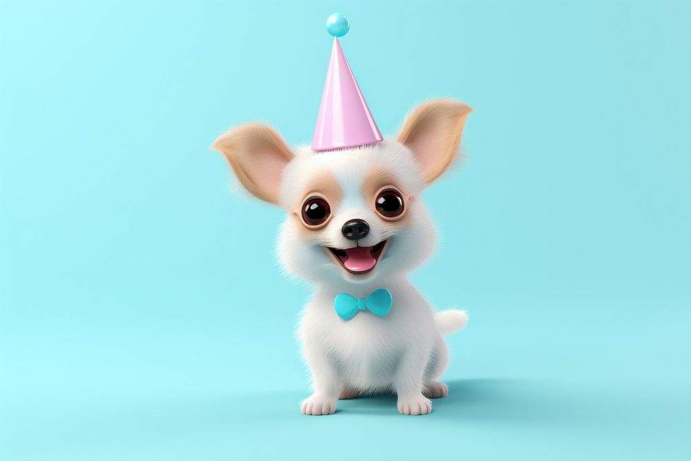 Dog birthday cartoon mammal. AI generated Image by rawpixel.