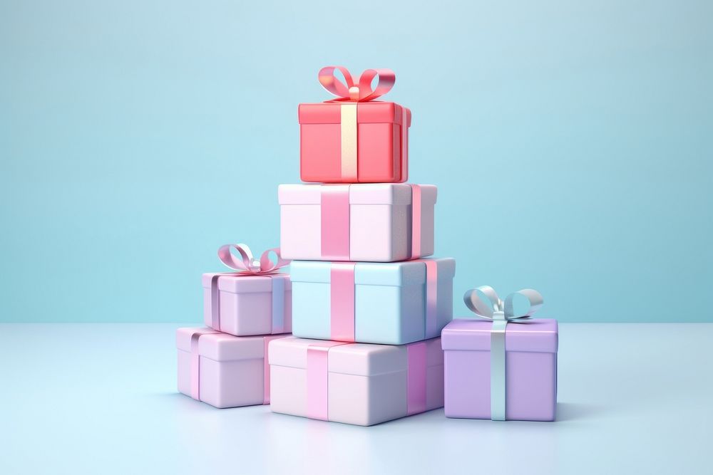 Gift box celebration anniversary. 