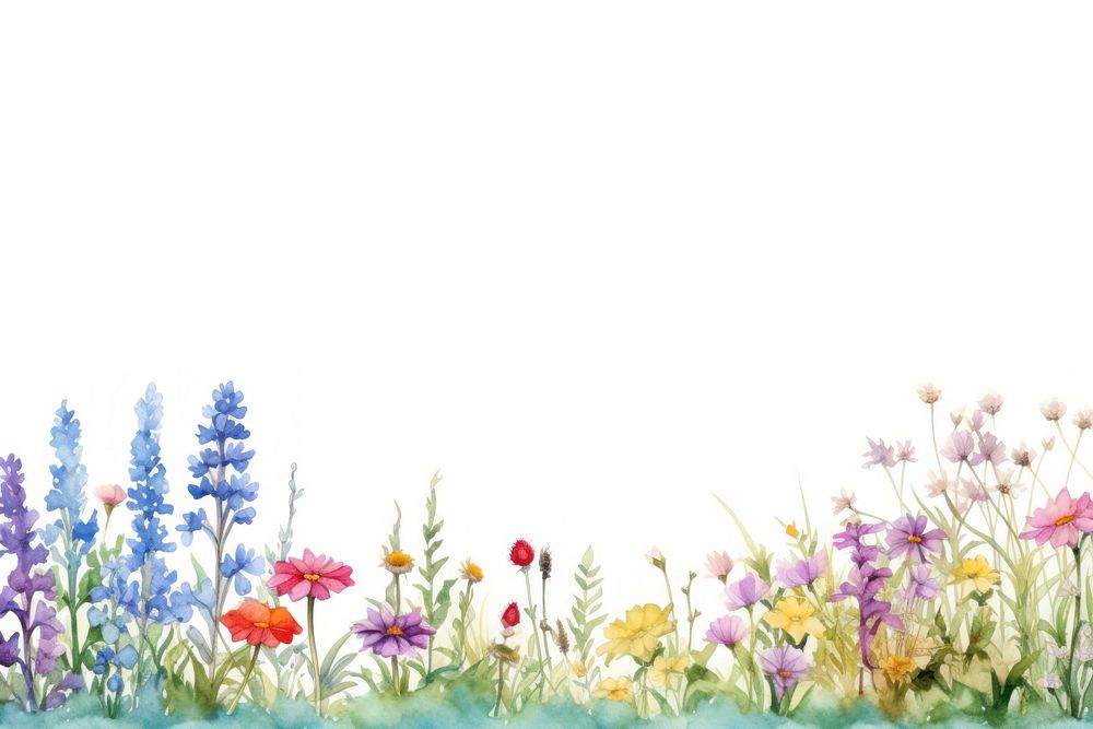 Flower backgrounds landscape lavender. AI generated Image by rawpixel.