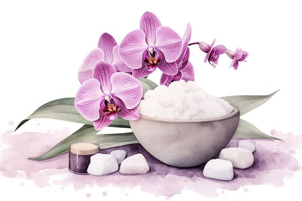 Flower orchid petal plant. AI generated Image by rawpixel.