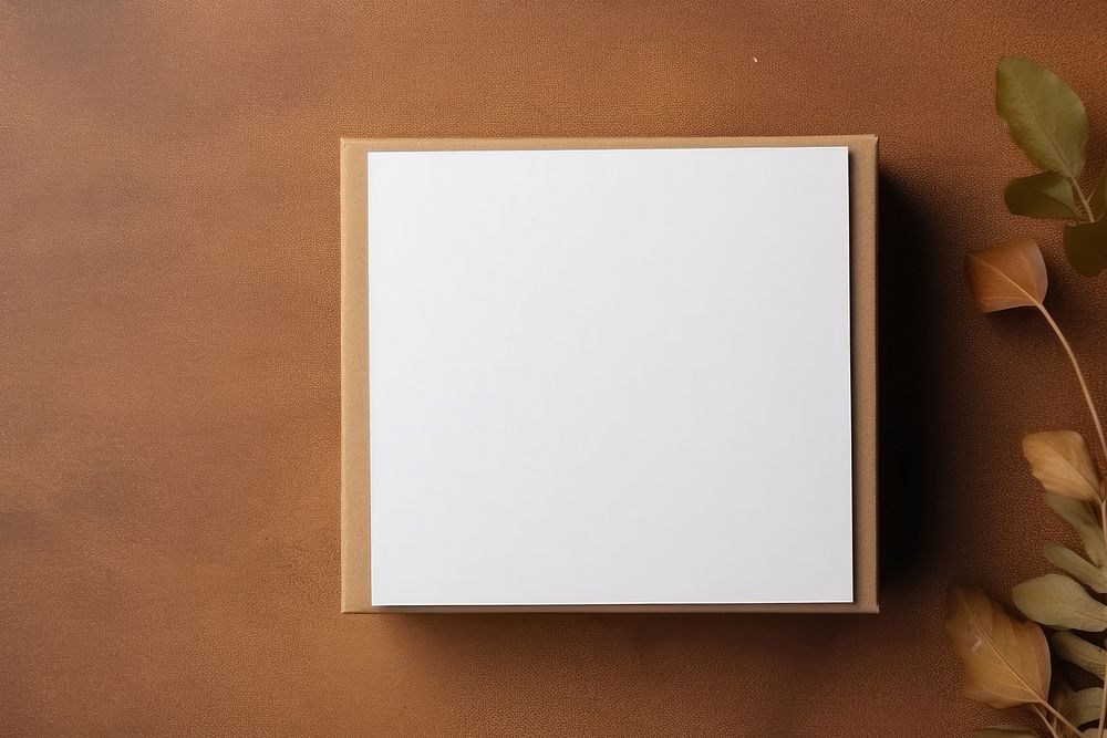 Brown simplicity rectangle document. 