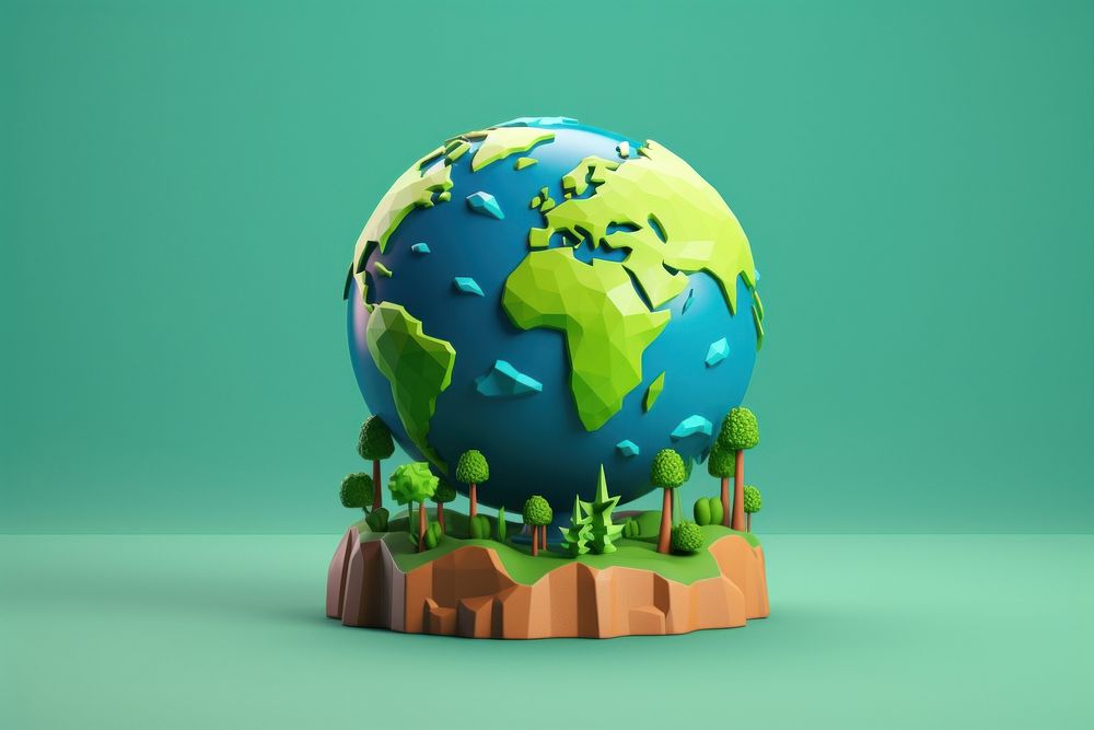 Globe cartoon sphere planet. AI generated Image by rawpixel.