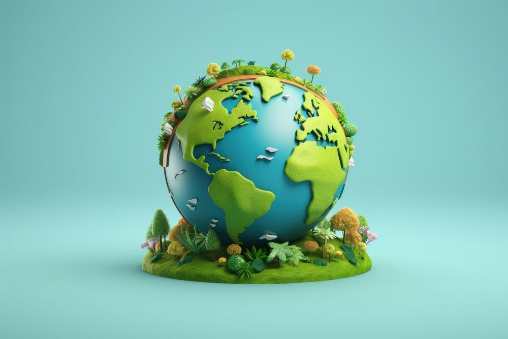 Globe planet sphere earth. AI generated Image by rawpixel.