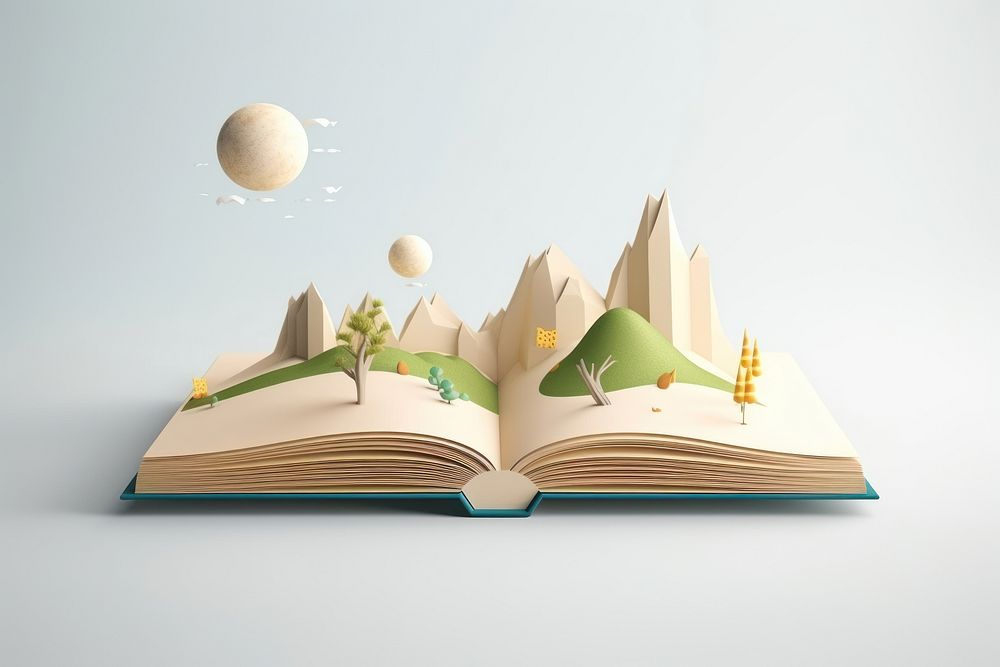 Book publication nature creativity. AI generated Image by rawpixel.