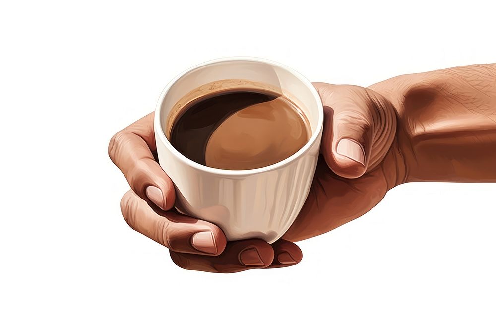 Coffee hand cup finger. AI generated Image by rawpixel.