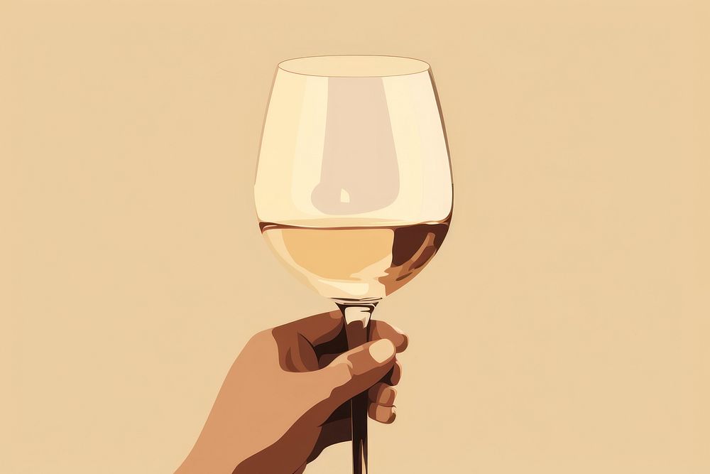 Glass wine drink refreshment. AI generated Image by rawpixel.