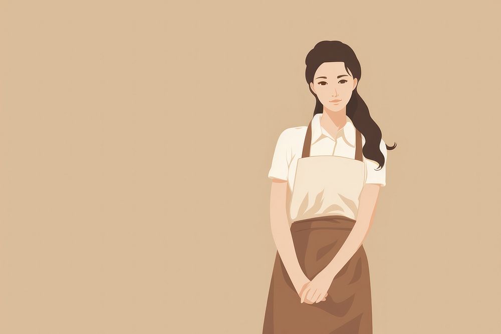 Female barista owner adult hairstyle happiness. AI generated Image by rawpixel.