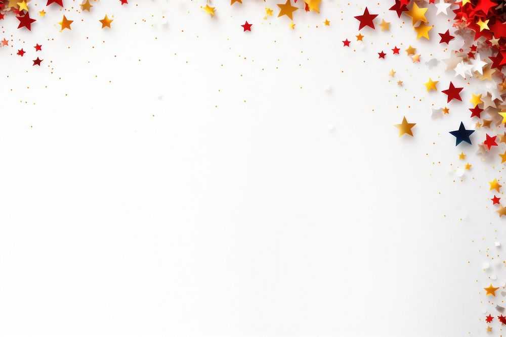Backgrounds celebration confetti white background. AI generated Image by rawpixel.