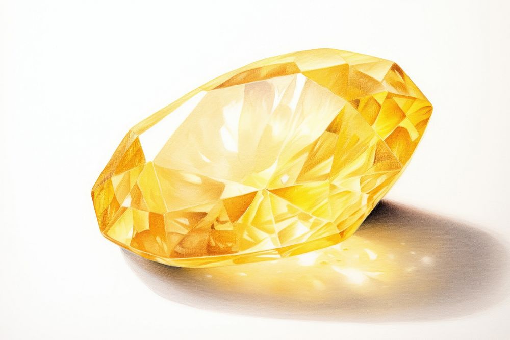 Gemstone jewelry diamond yellow. 